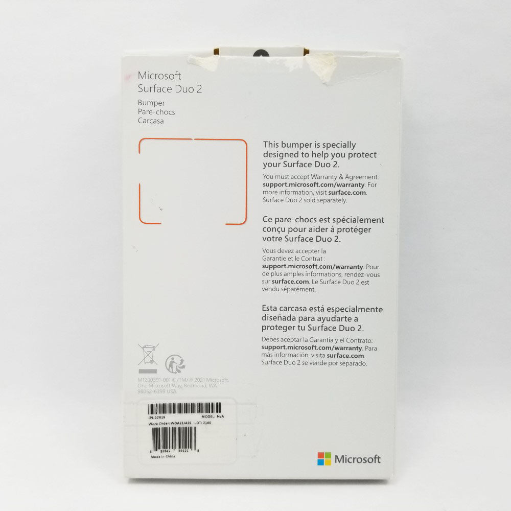 Genuine MICROSOFT Frame For Surface Duo 2 Bumper IPI-00019 - Tangerine