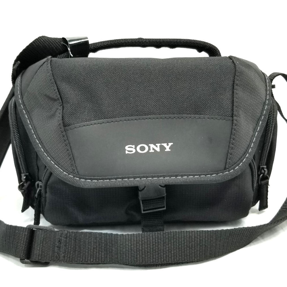 SONY LCSU21 Camera Soft Carrying Case Bag Shoulder Messenger - Black