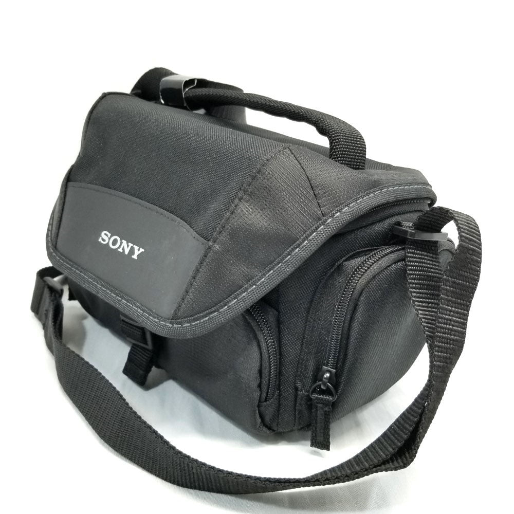 SONY LCSU21 Camera Soft Carrying Case Bag Shoulder Messenger - Black